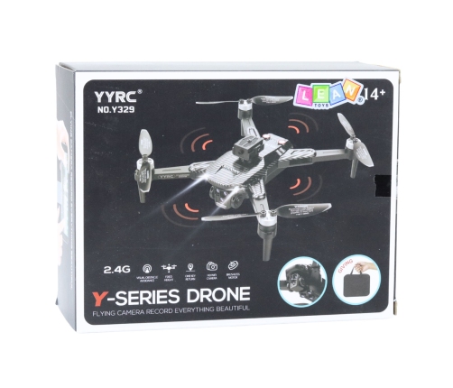 Drone Y329 HD Camera WIFI LED Lights App Black Carbon