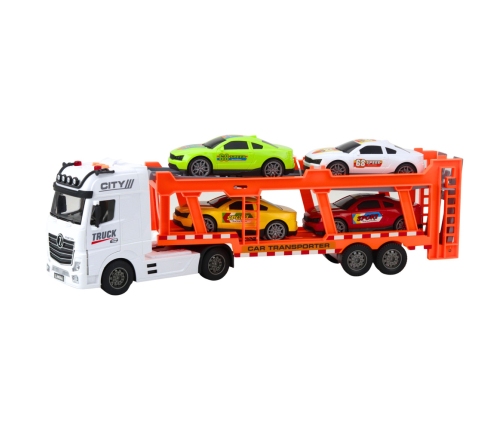 Lora Truck Tow Truck Set 4 Cars Opening Doors Lights Sounds