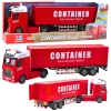 Transport Truck With Container Lights Sounds Red Transport Truck With Container Lights Sounds Red