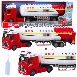 Tanker Truck Pumping Water Lights Sounds White and Red Tanker Truck Pumping Water Lights Sounds White and Red