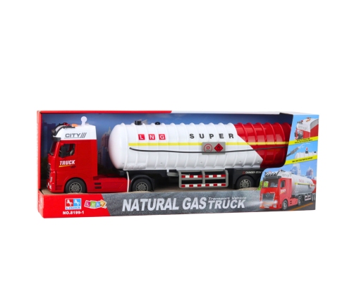 Tanker Truck Pumping Water Lights Sounds White and Red