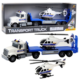 Police Transport Truck Helicopter Lights and Sounds Set