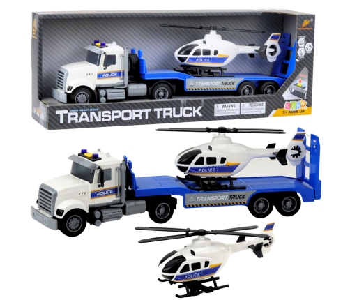 Police Transport Truck Helicopter Lights and Sounds Set