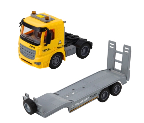 Truck Tow Truck Crawler Excavator Moving Lights Sounds Yellow