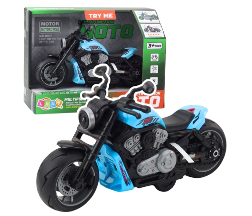 Battery Operated Toy Motorcycle with Lights and Sounds Blue