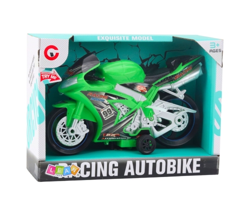 Racing Bike Racer Drive Lights Sounds Green