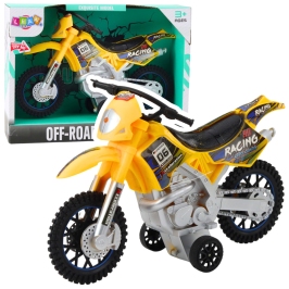 Off-Road Cross Bike Drive Lights Sounds Yellow Off-Road Cross Bike Drive Lights Sounds Yellow