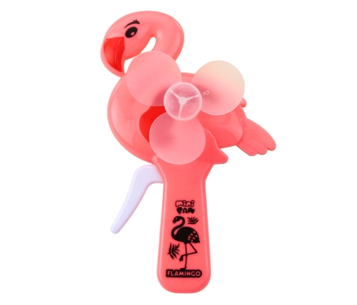 Flamingo Pink Hand Fan