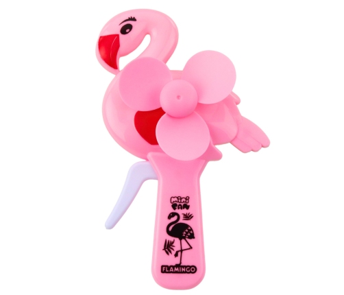 Flamingo Pink Hand Fan