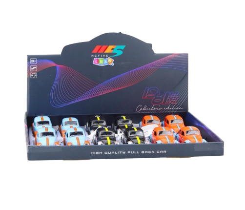 Classic Beetle Car Metal Pull-Back Drive Opening Doors Mix