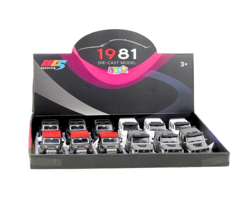 Off-road SUV Car Metal Pull-Back Drive Opening Doors Mix