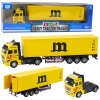 Truck with Container Metal Cab Pull Back Drive Yellow