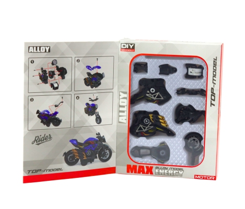 Motorcycle To Assemble Screw Metal 1:14 DIY Gold Elements Black