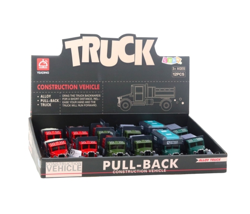 Classic Metal Truck Pull Back Lights Sounds