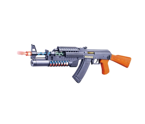 Toy AK-47 Rifle Shooting Simulation LED Lights Sounds