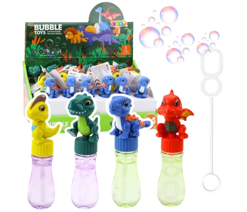 Soap Bubbles Dinosaur Movable Figurine Colorful 14cm Mix