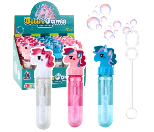 Unicorn Soap Bubbles 3 Holes Mix Colors 30ml