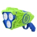 Battery Operated Bubble Gun LED Lights Blue-Green
