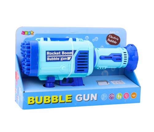 Large Electric Bubble Gun 64 Holes Blue