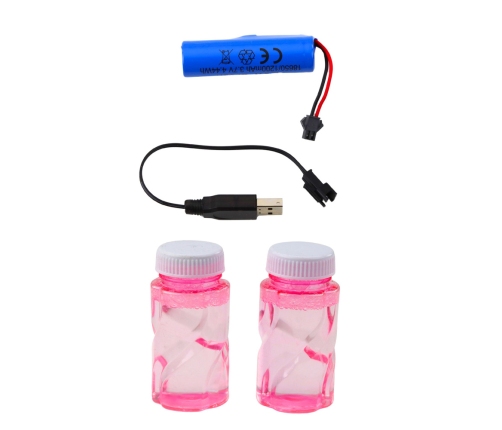 Large Electric Bubble Gun 64 Holes Pink