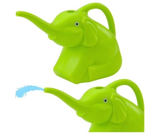 Small Plastic Watering Can For Children Elephant Green