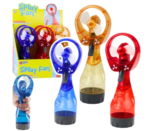 Portable Fan with Battery-Operated Spray Mix