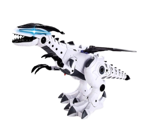 Battery Operated Dinosaur Robot with Wings Moves Lights Sounds