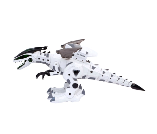 Battery Operated Dinosaur Robot with Wings Moves Lights Sounds