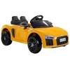Elektriskā sporta automašīna bērniem Audi R8 Spyder Yellow Elektriskā sporta automašīna bērniem Audi R8 Spyder Yellow