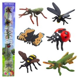 Set of Mini Figures Insects Wasp Mantis Ladybug 4-6cm 6pcs Set of Mini Figures Insects Wasp Mantis Ladybug 4-6cm 6pcs