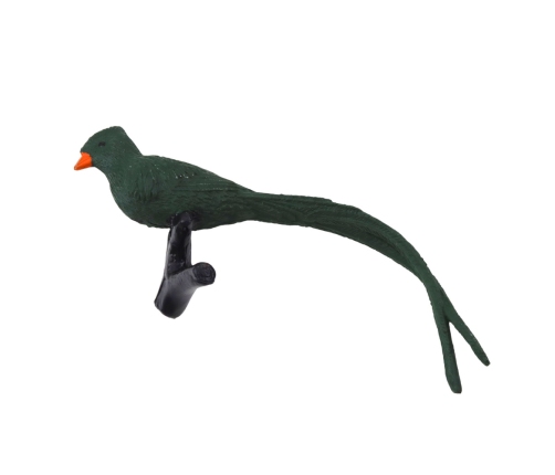 Set of Mini Figurines Exotic Birds Hibiscus Yellow 4-11cm 6pcs