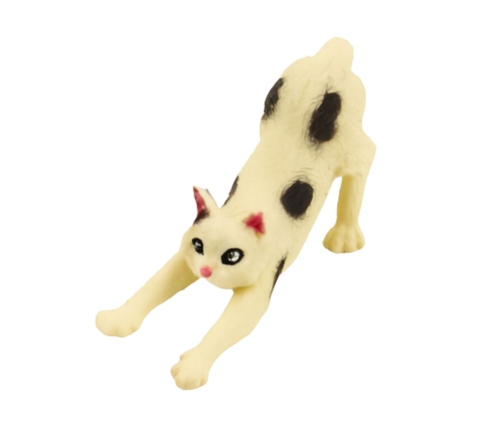 Set of Mini Figures Cat Breeds Cats Feeding Bowl 4-6cm 7pcs