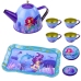 Children's Metal Tea Set with Cups, Kettle, and Tray Mermaid