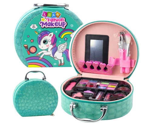 Nail Makeup Beauty Set in Turquoise Cosmetic Bag