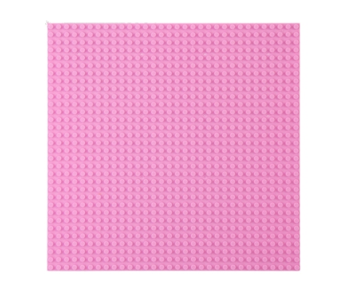 Construction Board for Building Blocks Pink 25.5x25.5 cm