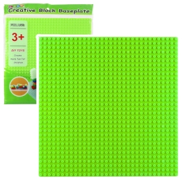 Construction Board for Building Blocks Light Green 25.5x25.5 cm