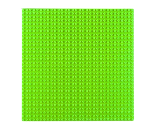 Construction Board for Building Blocks Light Green 25.5x25.5 cm