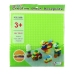 Construction Board for Building Blocks Light Green 25.5x25.5 cm
