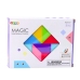 Magnetic Tangram Blocks Colorful Puzzle Stickers 9 pcs.