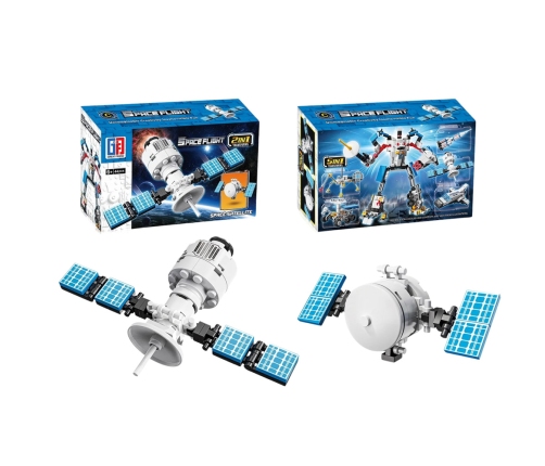 Construction Bricks Space Set Rockets Antennas Robots 2in1 44-54 pcs.