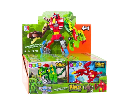 Dinosaur Robot 2in1 Construction Blocks 50-70 pcs Mix