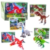 Construction Blocks Set Dinosaur Robot 2in1 145-161 pcs Mix