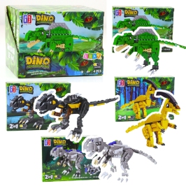Construction Blocks Set Dinosaur Robot 2in1 153-179 pcs. Mix