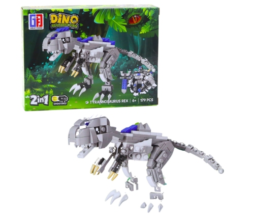 Construction Blocks Set Dinosaur Robot 2in1 153-179 pcs. Mix