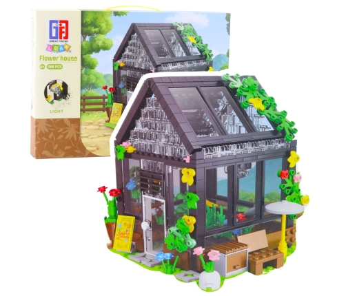 Mini Greenhouse Garden House Construction Blocks 588 pcs.