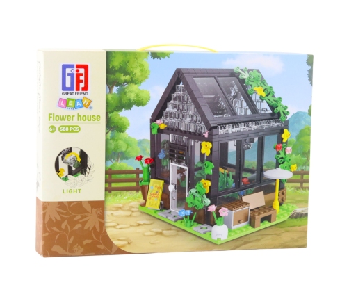 Mini Greenhouse Garden House Construction Blocks 588 pcs.