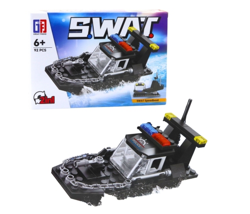 Construction Bricks Vehicles Transport SWAT 2in1 92-117 pcs.