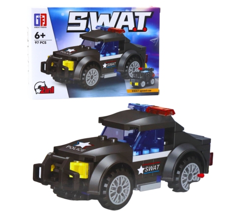 Construction Bricks Vehicles Transport SWAT 2in1 92-117 pcs.