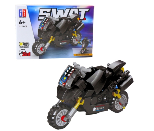 Construction Bricks Vehicles Transport SWAT 2in1 92-117 pcs.