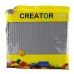 Construction Board for Building Blocks Gray 25.5 x 25.5 cm